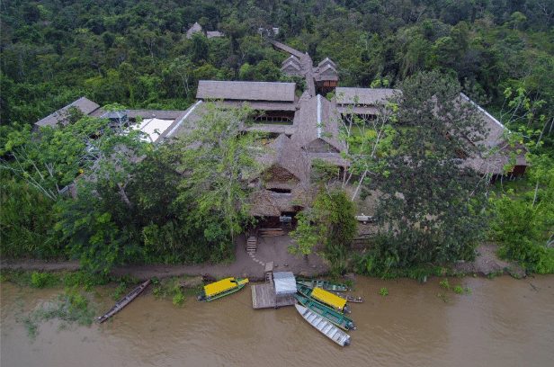 Hotel on a river